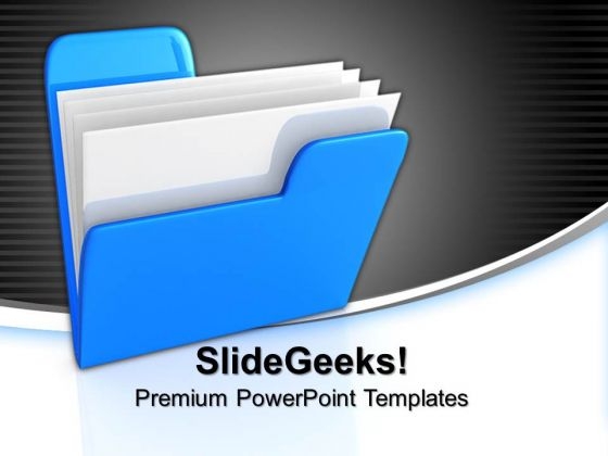 Blue Computer Folder Business PowerPoint Templates And PowerPoint Themes 1012 Blue Computer Folder Business PowerPoint Templates And PowerPoint Themes 1012