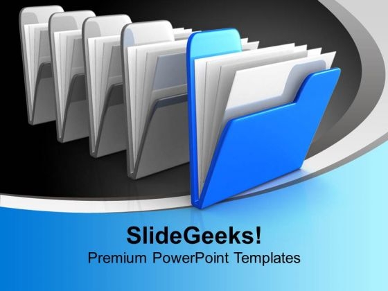Blue Folder Computer PowerPoint Templates Ppt Backgrounds For Slides 0113 Blue Folder Computer PowerPoint Templates Ppt Backgrounds For Slides 0113