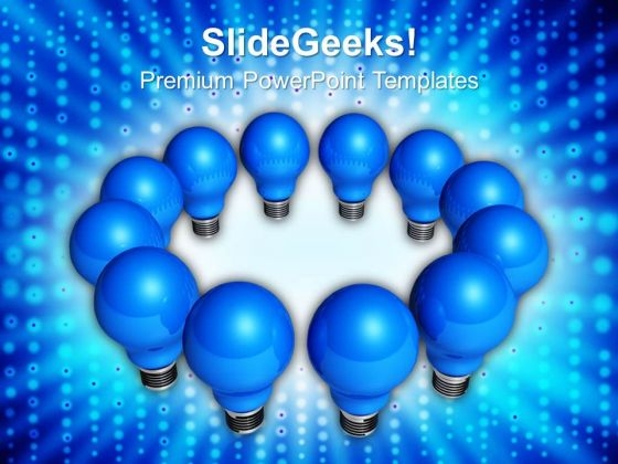 Blue Light Bulbs Teamwork PowerPoint Templates And PowerPoint Themes 0812 Blue Light Bulbs Teamwork PowerPoint Templates And PowerPoint Themes 0812