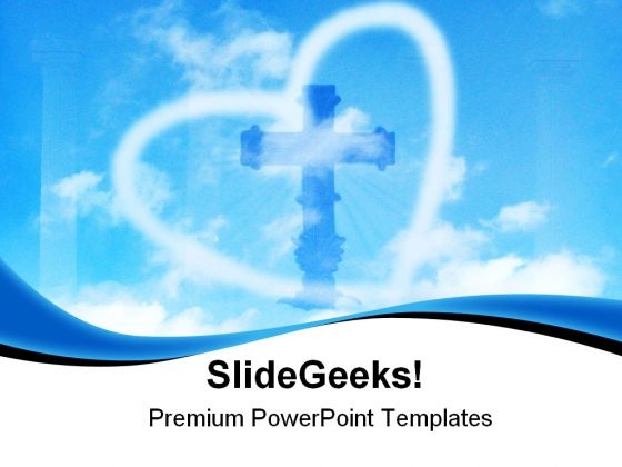 Blue Sky Heart Religion PowerPoint Templates And PowerPoint Backgrounds 0611 Blue Sky Heart Religion PowerPoint Templates And PowerPoint Backgrounds 0611