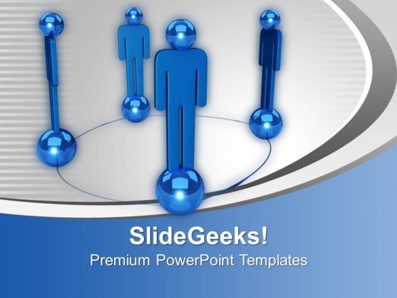 Blue Team As Networking Concept Business PowerPoint Templates Ppt Backgrounds For Slides 0213