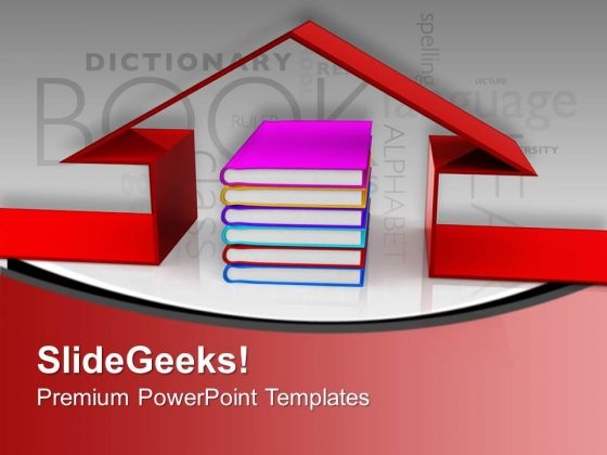 Book And The House Innovative Education PowerPoint Templates Ppt Backgrounds For Slides 0313 Book And The House Innovative Education PowerPoint Templates Ppt Backgrounds For Slides 0313