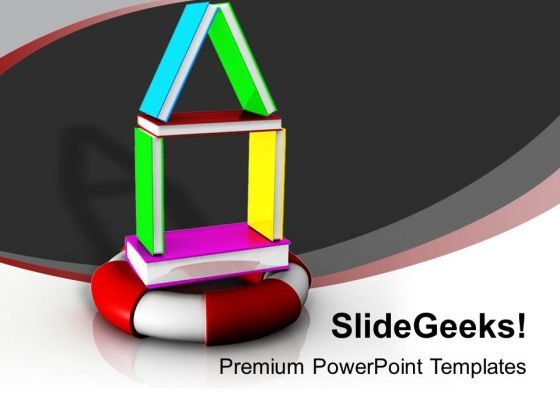 Book House On Lifesaver PowerPoint Templates Ppt Backgrounds For Slides 1212 Book House On Lifesaver PowerPoint Templates Ppt Backgrounds For Slides 1212