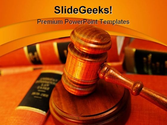 Book Pile Law PowerPoint Template 1110 Book Pile Law PowerPoint Template 1110