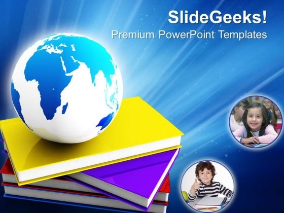 Books And Globe Future PowerPoint Templates And PowerPoint Themes 0812