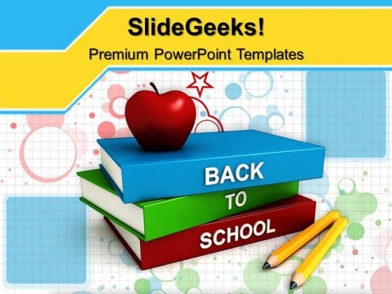 Books With Back To School PowerPoint Templates And PowerPoint Themes 0912 Books With Back To School PowerPoint Templates And PowerPoint Themes 0912