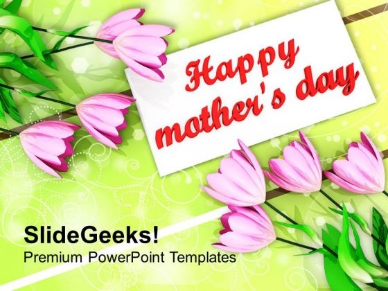 Bouquet Of Tulips On Mothers Day PowerPoint Templates Ppt Backgrounds For Slides 0513 Bouquet Of Tulips On Mothers Day PowerPoint Templates Ppt Backgrounds For Slides 0513