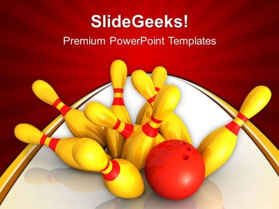 Bowling Success Game PowerPoint Templates And PowerPoint Themes 0412 Bowling Success Game PowerPoint Templates And PowerPoint Themes 0412