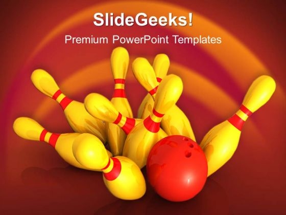 Bowling Success Game PowerPoint Templates And PowerPoint Themes 0512 Bowling Success Game PowerPoint Templates And PowerPoint Themes 0512