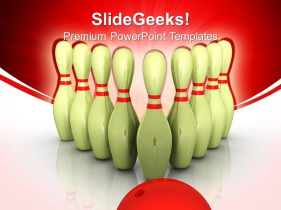 Bowling Success Targets PowerPoint Templates And PowerPoint Themes 0712