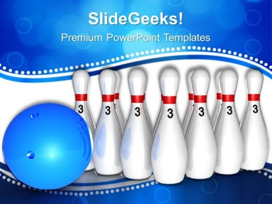 Bowling Target Game PowerPoint Templates And PowerPoint Themes 0512