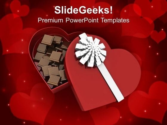 Box Of Heart With Chocolates PowerPoint Templates Ppt Backgrounds For Slides 0213 Box Of Heart With Chocolates PowerPoint Templates Ppt Backgrounds For Slides 0213