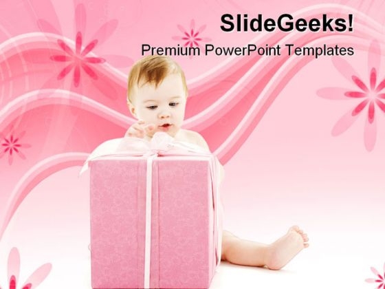 Boy With Gift Festival PowerPoint Themes And PowerPoint Slides 0511 Boy With Gift Festival PowerPoint Themes And PowerPoint Slides 0511