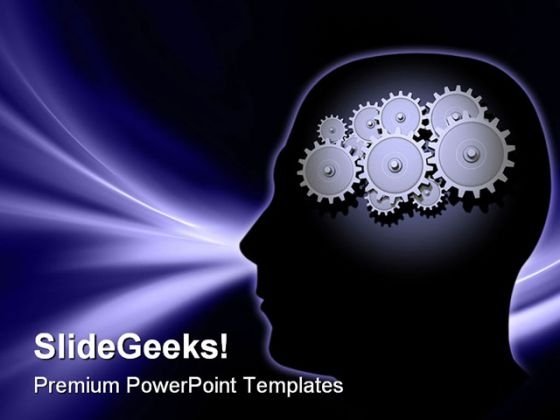 Brain Gears Science PowerPoint Templates And PowerPoint Backgrounds 0211