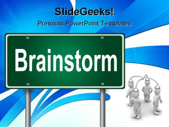 Brainstorm Communication PowerPoint Templates And PowerPoint Backgrounds 1211
