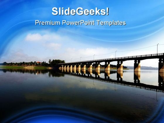 Bridge Over River Nature PowerPoint Themes And PowerPoint Slides 0811 Bridge Over River Nature PowerPoint Themes And PowerPoint Slides 0811
