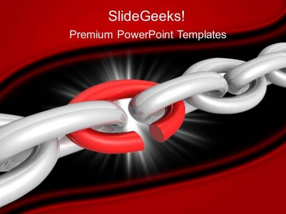 Broken Chain Link Business PowerPoint Templates And PowerPoint Themes 0212 Broken Chain Link Business PowerPoint Templates And PowerPoint Themes 0212