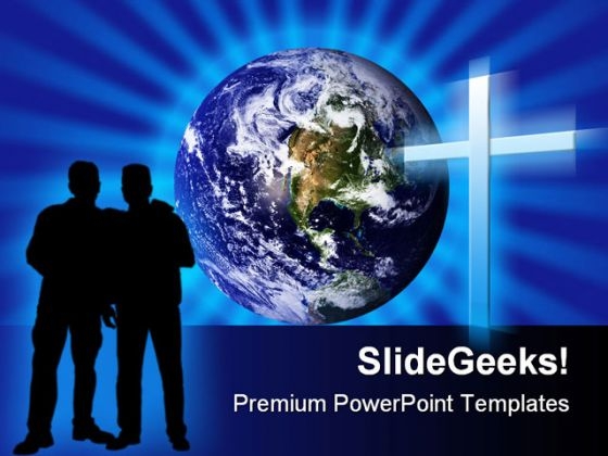 Brothers In Faith Religion PowerPoint Template 0610 Brothers In Faith Religion PowerPoint Template 0610