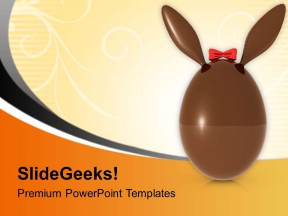 Brown Easter Bunny Egg PowerPoint Templates Ppt Backgrounds For Slides 0813 Brown Easter Bunny Egg PowerPoint Templates Ppt Backgrounds For Slides 0813
