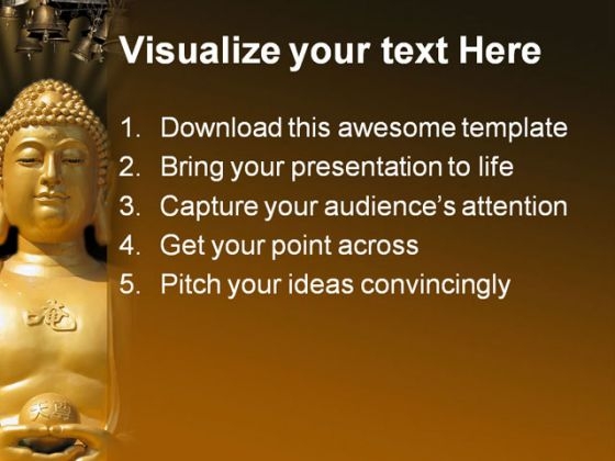 Buddha Religion PowerPoint Template 0610 appealing compatible