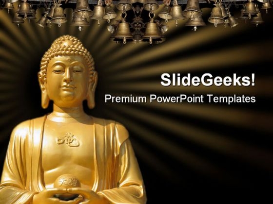 Buddha Religion PowerPoint Template 0610 Buddha Religion PowerPoint Template 0610