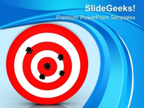 Bullet Hole On Target Business PowerPoint Templates Ppt Backgrounds For Slides 0113 Bullet Hole On Target Business PowerPoint Templates Ppt Backgrounds For Slides 0113