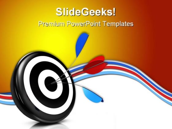 Bulls Eye Target Business PowerPoint Themes And PowerPoint Slides 0511
