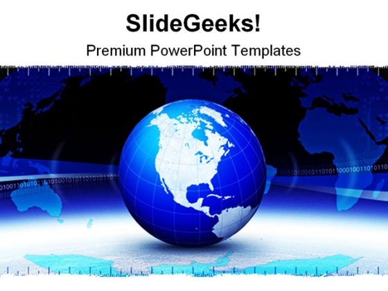 Business Banner Globe PowerPoint Background And Template 1210 Business Banner Globe PowerPoint Background And Template 1210