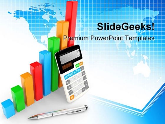 Business Chart Showing Finance PowerPoint Templates And PowerPoint Backgrounds 0411