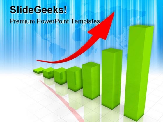 Business Graph Arrow Success PowerPoint Themes And PowerPoint Slides 0511