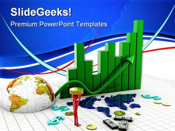 Business Graph Globe Success PowerPoint Templates And PowerPoint Backgrounds 1011