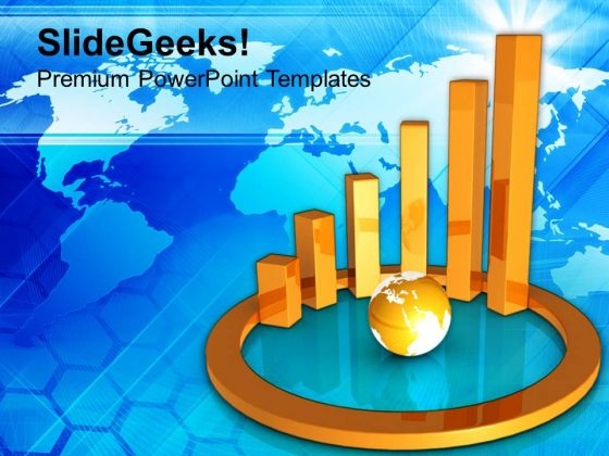 Business Graph With Globe Financial Strategy PowerPoint Templates Ppt Backgrounds For Slides 0213 Business Graph With Globe Financial Strategy PowerPoint Templates Ppt Backgrounds For Slides 0213
