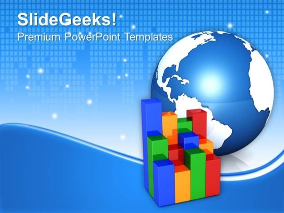 Business Graph With Globe Marketing PowerPoint Templates And PowerPoint Themes 1112 Business Graph With Globe Marketing PowerPoint Templates And PowerPoint Themes 1112