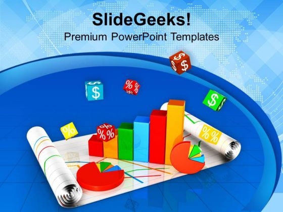 Business Graph With Pie Chart Marketing PowerPoint Templates Ppt Backgrounds For Slides 0513 Business Graph With Pie Chart Marketing PowerPoint Templates Ppt Backgrounds For Slides 0513