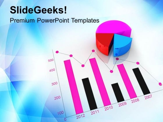 Business Growth Bar Graph Pie Chart PowerPoint Templates Ppt Backgrounds For Slides 0313 Business Growth Bar Graph Pie Chart PowerPoint Templates Ppt Backgrounds For Slides 0313
