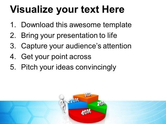 Business Man Explaining Profit Sharing Ratio PowerPoint Templates Ppt Backgrounds For Slides 0713 compatible ideas