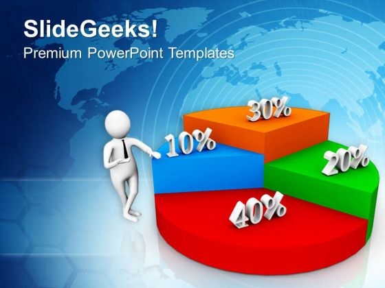 Business Man Explaining Profit Sharing Ratio PowerPoint Templates Ppt Backgrounds For Slides 0713 Business Man Explaining Profit Sharing Ratio PowerPoint Templates Ppt Backgrounds For Slides 0713