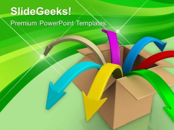 Business Opportunities Coming Out Of Box PowerPoint Templates Ppt Backgrounds For Slides 0613