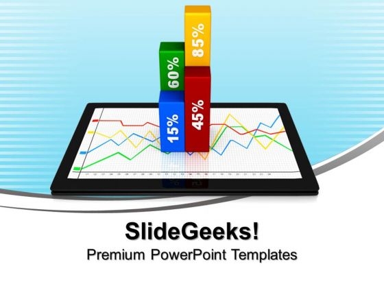 Business Percentage Chart On Tablet PowerPoint Templates And PowerPoint Themes 1012 Business Percentage Chart On Tablet PowerPoint Templates And PowerPoint Themes 1012