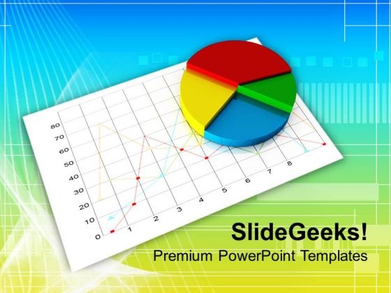 Business Pie Chart On White Graph PowerPoint Templates Ppt Backgrounds For Slides 0313