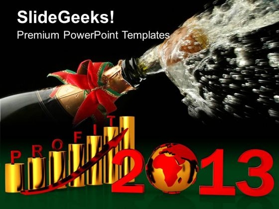 Business Profit Year 2013 Celebration PowerPoint Templates Ppt Backgrounds For Slides 1112 Business Profit Year 2013 Celebration PowerPoint Templates Ppt Backgrounds For Slides 1112