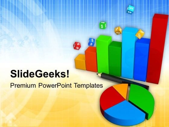 Business Progress Graph And Pie Chart PowerPoint Templates Ppt Backgrounds For Slides 0813 Business Progress Graph And Pie Chart PowerPoint Templates Ppt Backgrounds For Slides 0813