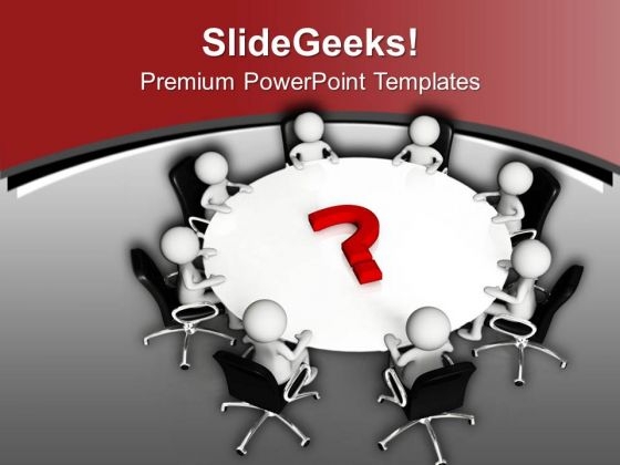 Business Review Meetings Solves All Questions PowerPoint Templates Ppt Backgrounds For Slides 0613