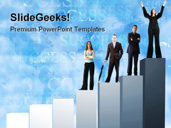 Business Team Graph Success PowerPoint Templates And PowerPoint Backgrounds 0611 Business Team Graph Success PowerPoint Templates And PowerPoint Backgrounds 0611