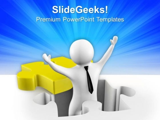 Businessman Celebrating His Success PowerPoint Templates Ppt Backgrounds For Slides 0813 Businessman Celebrating His Success PowerPoint Templates Ppt Backgrounds For Slides 0813