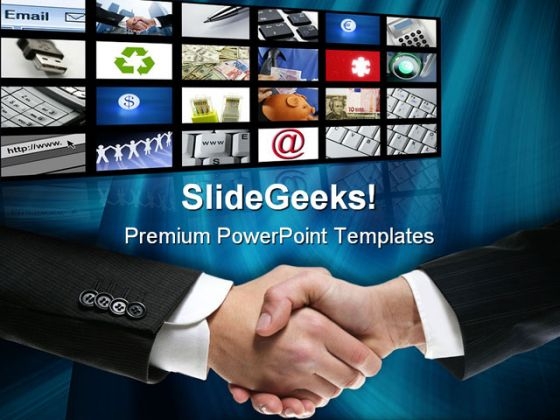 Businessman Handshake PowerPoint Templates And PowerPoint Backgrounds 0511