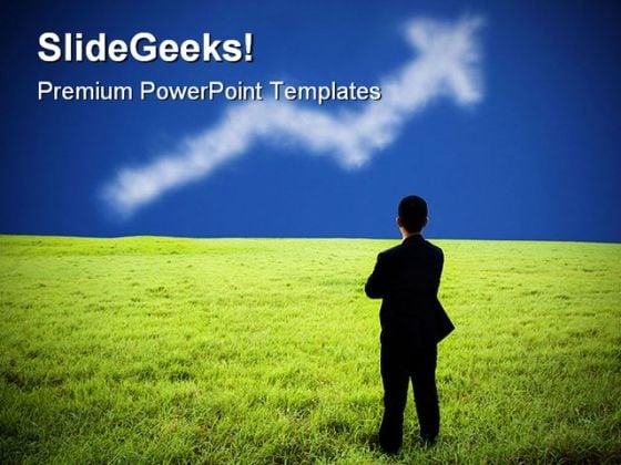 Businessman Watching Arrow Success PowerPoint Themes And PowerPoint Slides 0211 Businessman Watching Arrow Success PowerPoint Themes And PowerPoint Slides 0211
