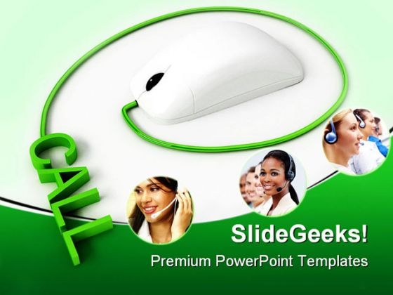 Call Center Mouse Business PowerPoint Themes And PowerPoint Slides 0411 Call Center Mouse Business PowerPoint Themes And PowerPoint Slides 0411