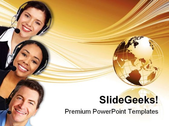 Call Center Operators Business PowerPoint Themes And PowerPoint Slides 0711 Call Center Operators Business PowerPoint Themes And PowerPoint Slides 0711