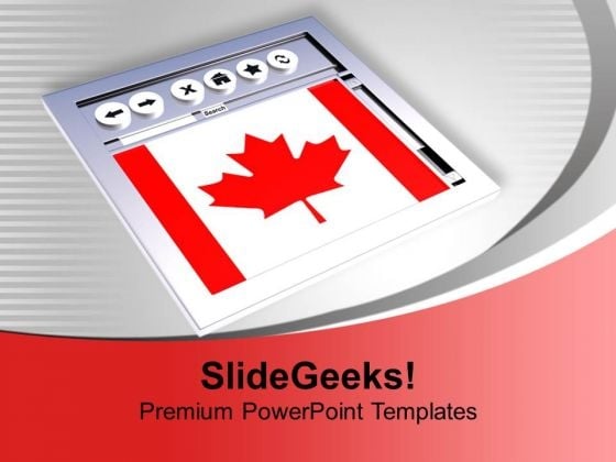 Canadian Browser Internet PowerPoint Templates Ppt Backgrounds For Slides 0113
